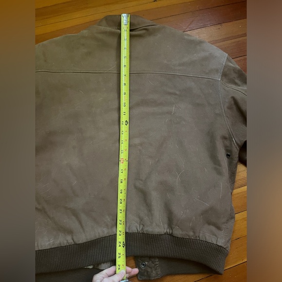 Vintage Greg Bell Brown Suede Bomber Jacket - Picture 7 of 7